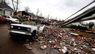 Tornado padariniai Misisipėje
