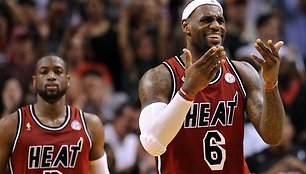 Dwyane'as Wade'as ir LeBronas Jamesas