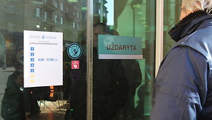 Uždarytas &Scaron;iaulių banko skyrius Kaune