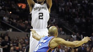 Kawhi Leonardas ir Derekas Fisheris