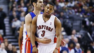 Jose Calderonas ir Kyle'as Lowry