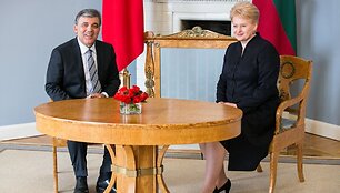 Turkijos prezidentas Abdullahas Gulu ir Lietuvos prezidentė Dalia Grybauskaitė