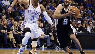 Russellas Westbrookas ir Tony Parkeris