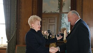 Dalia Grybauskaitė ir Norvegijos karalius Haraldas V