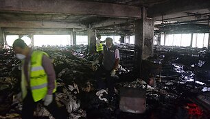 Gaisro nusiaubta siuvykla Banglade&scaron;e