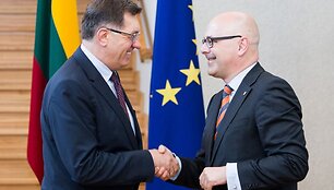 Algirdas Butkevičius ir Torstenas Albigas