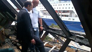 &bdquo;Royal Caribbean&ldquo; kruizinis laivas po gaisro 