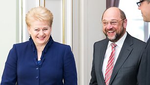 Dalia Grybauskaitė ir Martinas Schulzas