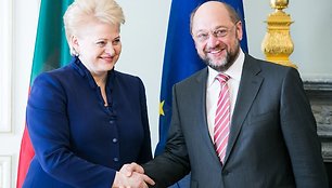 Dalia Grybauskaitė ir Martinas Schulzas