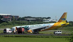 Nusileidimo taką pračiuožęs &bdquo;Airbus A320&ldquo; keleivinis lėktuvas