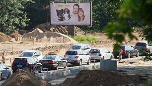 Transporto spūstis Vilniuje