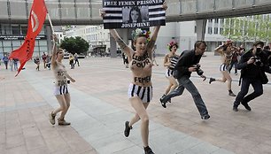 „Femen“ aktyvistės Briuselyje