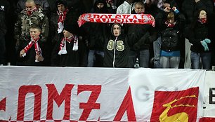 Lenkijos futbolo sirgaliai Kaune (2011 m.)