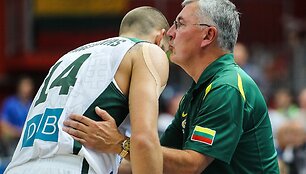 Jonas Valančiūnas ir Jonas Kazlauskas