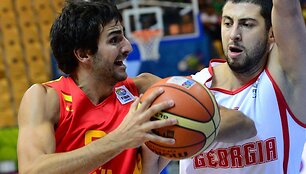 Ricky Rubio ir George'as Tsintsadze