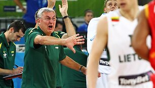 Lietuvos krep&scaron;inio rinktinės treneris Jonas Kazlauskas