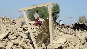 Žemės drebėjimo padariniai Pakistane 