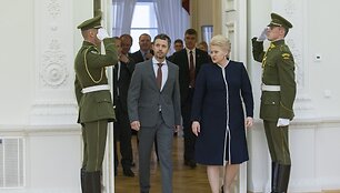 Danijos princas Frederikas ir Lietuvos prezidentė Dalia Grybauskaitė