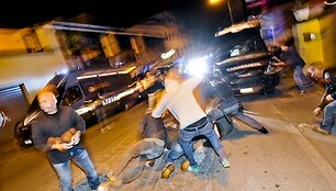 Protestuotojai Italijoje