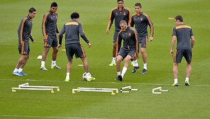 Madrido &bdquo;Real&ldquo; futbolininkų treniruotė