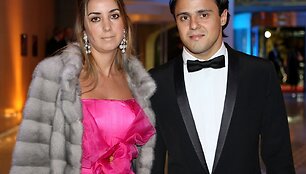 Felipe Massa ir jo žmona Anna Raffaela Bassi