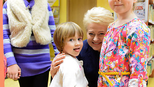 Dalia Grybauskaitė Antanašės kaimo bibliotekoje