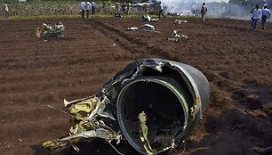 Sudužęs Indijos oro pajėgų MiG-29 naikintuvas