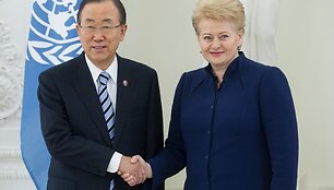 Ban Ki-moonas ir Dalia Grybauskaitė