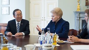 Ban Ki-moonas ir Dalia Grybauskaitė