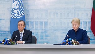 Ban Ki-moonas ir Dalia Grybauskaitė