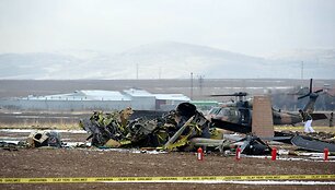 Sudužęs Turkijos karinis sraigtaspranis &bdquo;Sikorsky S-70&ldquo;