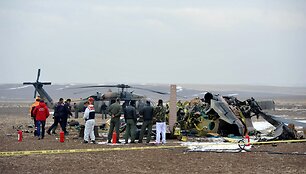 Sudužęs Turkijos karinis sraigtaspranis &bdquo;Sikorsky S-70&ldquo;