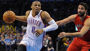 Russellas Westbrookas ir Greivis Vasquezas