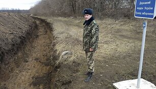 Ukrainos karys prie Rusijos sienos, netoli Novoazovsko