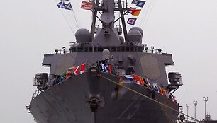 JAV karinis laivas &bdquo;USS Donald Cook&ldquo; Ispanijoje