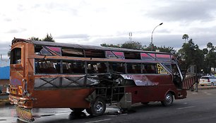 Nairobyje sprogus bomboms autobusuose žuvo mažiausiai du žmonės