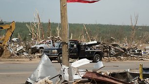 Tornado padariniai Akanzaso valstijoje