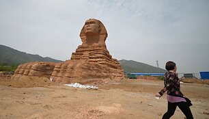 Egipto sfinkso kopija Kinijoje
