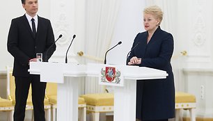 Marijus Žiedas ir Dalia Grybauskaitė