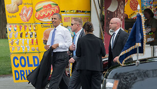 JAV prezidentas Barackas Obama Va&scaron;ingtone 
