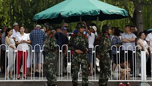 Sukarinta Kinijos policija Tiananmeno aik&scaron;tėje