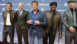 Antonio Banderas, Jasonas Stathamas, Sylvesteris Stallone, Wesley Snipesas ir Kellanas Lutzas