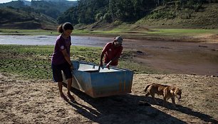 Brazilijoje išdžiuvusi Paraibunos užtvanka 