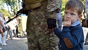 Kijeve į Rytų Ukrainą i&scaron;lydėti &bdquo;Sich&ldquo; bataliono savanoriai 