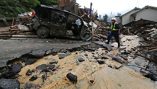 Žemės nuošliauža Hirošimoje 