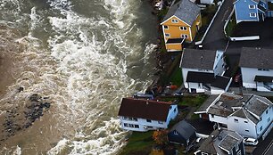 Potvynio padariniai Norvegijos vakaruose