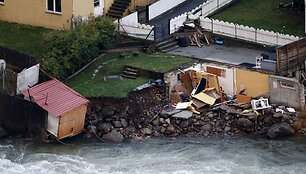 Potvynio padariniai Norvegijos vakaruose