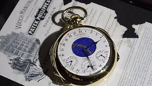 Auksinis &bdquo;Patek Philippe&ldquo; laikrodis