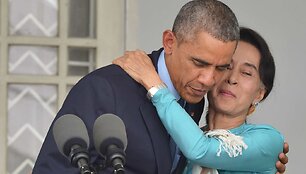 Barackas Obama ir Aung San Suu Kyi