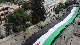 Didžiulė Palestinos vėliava